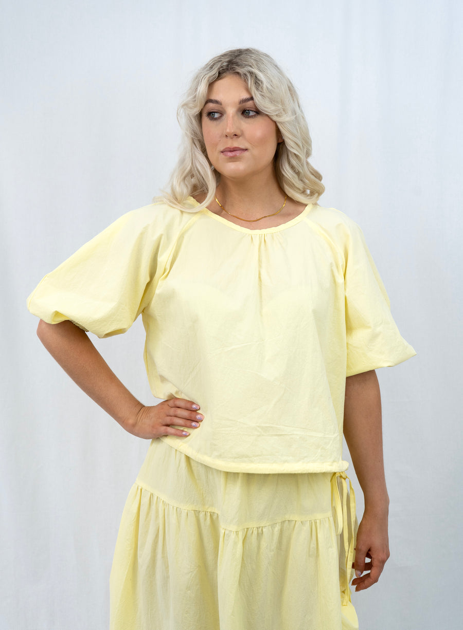 Hazel Blouse - Pale yellow