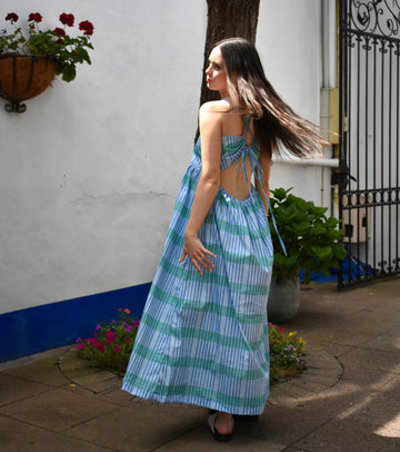 Clara dress - RO custom stripe
