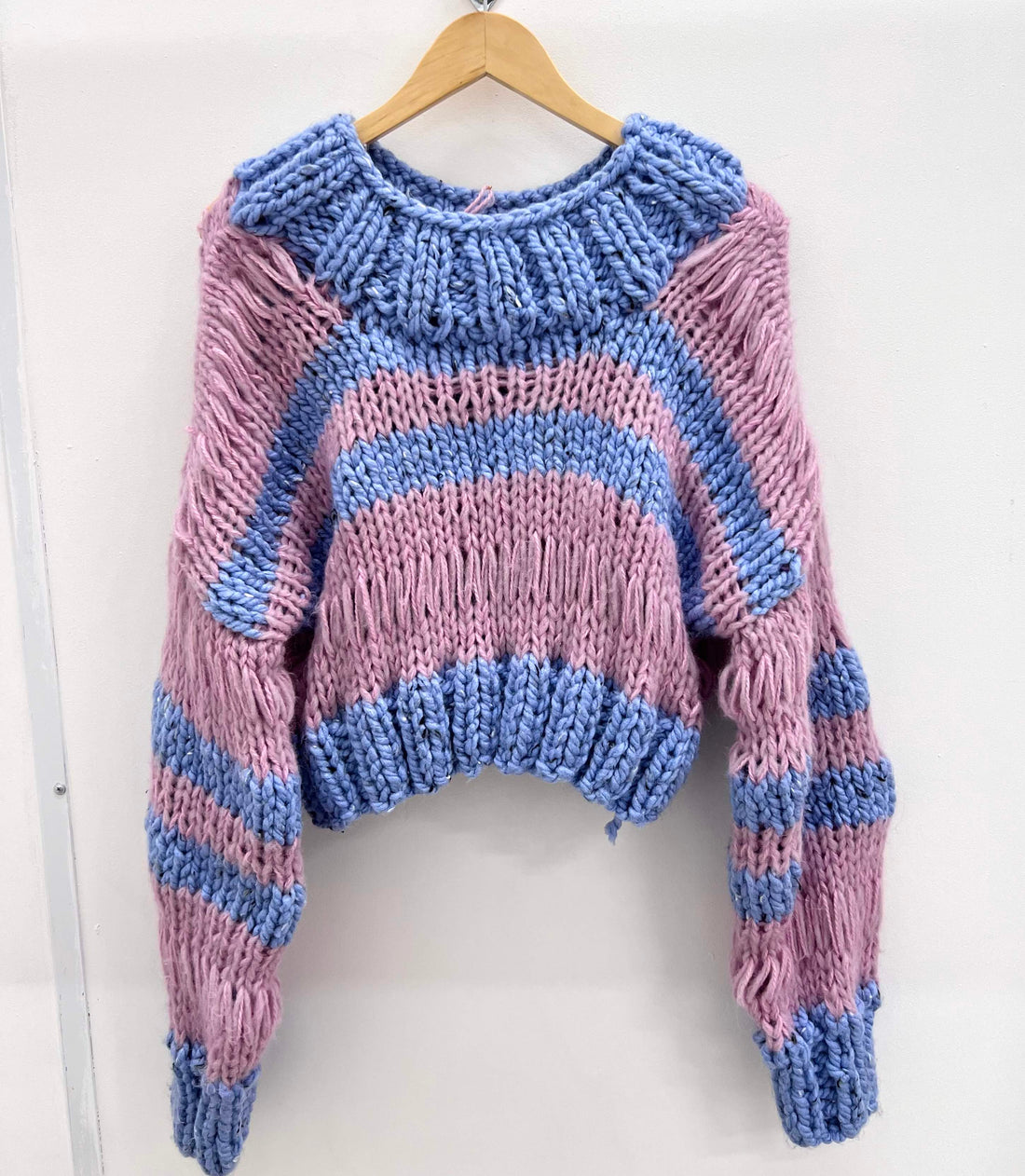 Baby pink & blue jumper