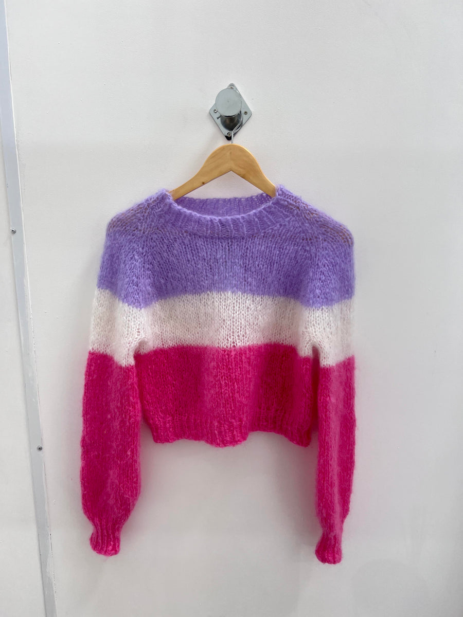 bubblegum mohair sweater