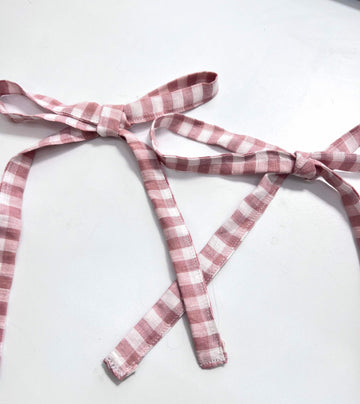 RO hair bows - Pink gingham