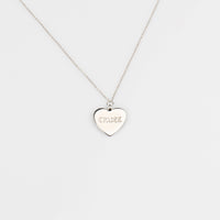 CHANGE OF HEART PENDANT - Polished silver