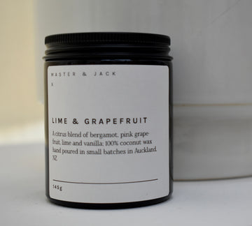 Lime and grapefruit candle