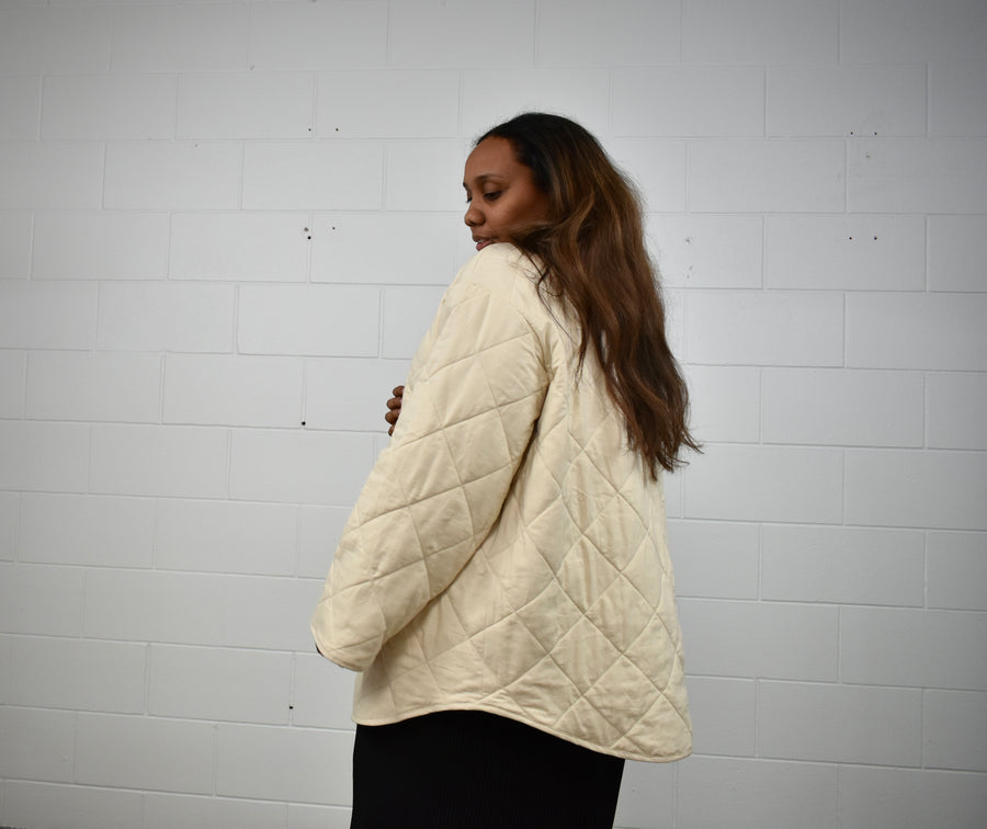 Harriet quilted jacket - Cream