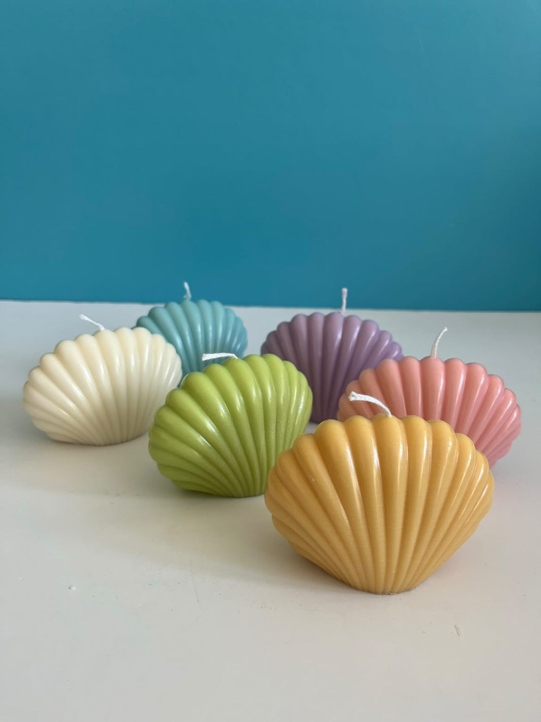 Shell candles - 2 colours